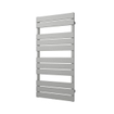 Plieger Genua M designradiator horizontaal middenaansluiting 1120x550mm 558W parelgrijs (pearl grey) SW225728