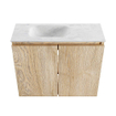 MONDIAZ TURE-DLUX 60cm toiletmeubel Washed Oak. EDEN wastafel Opalo positie links. Met 1 kraangat. SW1104660