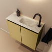 MONDIAZ TURE-DLUX 60cm toiletmeubel Oro. EDEN wastafel Ostra positie rechts. Met 1 kraangat. SW1104977
