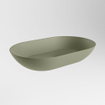 Mondiaz Onni Waskom - 55x35x10cm - ovaal - opbouw - Solid Surface Army SW643524