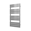 Plieger Genua M designradiator horizontaal middenaansluiting 1120x550mm 558W zilver metallic SW225727