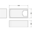 Duravit D Code bad acryl rechthoekig 150x75x40cm wit 0297510