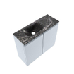 MONDIAZ TURE-DLUX 60cm toiletmeubel Clay. EDEN wastafel Lava positie links. Met 1 kraangat. SW1103766