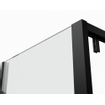 Saniclass Neptune douchecabine 120x100cm met schuifdeur 8mm veiligheidsglas met anti kalk zwart mat SW543452