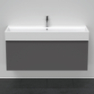 Duravit D-Neo wastafelonderkast 118.4x44x44.2cm 1 lade Grafiet Mat SW640783