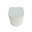 MONDIAZ LAVIE wandclosetpack - 36x53cm - diepspoel - rimless - Linen (offwhite) - softclose - quick-release - toiletzitting - Greey (grijs) SW1208624