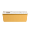 MONDIAZ TURE-DLUX 120cm toiletmeubel Ocher. EDEN wastafel Frappe positie links. Zonder kraangat. SW1102921