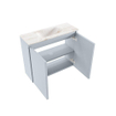 MONDIAZ TURE-DLUX 60cm toiletmeubel Clay. EDEN wastafel Frappe positie midden. Zonder kraangat. SW1102716