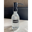 Wellmark Sanitiser helder glas zwarte pomp 250ml tekst BE WISE SANITISE SW484807