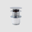 Clou InBe stop/go afvoerplug met platte afdekkap rond chroom SW9469
