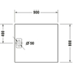 Duravit Stonetto kunststof douchebak (Solid Surface) rechthoekig 90x80x5cm wit 0300916