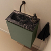 MONDIAZ TURE-DLUX 40cm toiletmeubel Army. EDEN wastafel Lava positie links. Zonder kraangat. SW1103668
