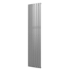 Plieger Cavallino Retto designradiator verticaal enkel middenaansluiting 2000x450mm 999W zilver metallic 7255309