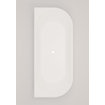 Crosstone by Arcqua Evi solid surface half vrijstaand ligbad 180x80x57 mat wit SW857169