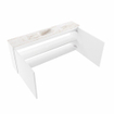 MONDIAZ TURE-DLUX 120cm toiletmeubel Talc. EDEN wastafel Frappe positie midden. Zonder kraangat. SW1102600