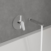 Villeroy & Boch O.novo Baduitloop voor wandmontage - chroom SW973993