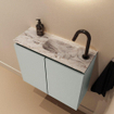 MONDIAZ TURE-DLUX 60cm toiletmeubel Greey. EDEN wastafel Glace positie rechts. Met 1 kraangat. SW1103337
