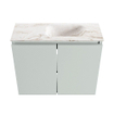 MONDIAZ TURE-DLUX 60cm toiletmeubel Greey. EDEN wastafel Frappe positie rechts. Zonder kraangat. SW1102790