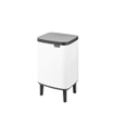 Brabantia Bo Hi Afvalemmer - 7 liter - kunststof binnenemmer - wit SW1117396