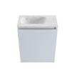 MONDIAZ TURE-DLUX 40cm toiletmeubel Clay. EDEN wastafel Opalo positie links. Zonder kraangat. SW1104252
