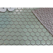 The Mosaic Factory Barcelona mozaïektegel - 28.2x32.1cm - wandtegel - Zeshoek/Hexagon - Porselein Light Green Edge Glans SW104825