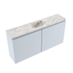 MONDIAZ TURE-DLUX 100cm toiletmeubel Clay. EDEN wastafel Glace positie midden. Zonder kraangat. SW1103201