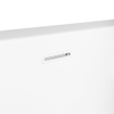 Saniclass Half vrijstaand ligbad - 170x75x58cm - overloop - half vrijstaand - wit SW161911