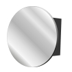 Saniclass Lonato Spiegelkast - rond - Spiegelkast 60cm - kast 40x40x13cm - zwart SW640032