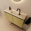 MONDIAZ TURE-DLUX 80cm toiletmeubel Oro. EDEN wastafel Frappe positie midden. Met 1 kraangat. SW1102899