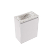 MONDIAZ TURE-DLUX 40cm toiletmeubel Cale. EDEN wastafel Glace positie links. Met 1 kraangat. SW1103164