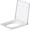 Duravit Viu WC-zitting 43.3x37.1x4.38cm compact met softclose met quickrelease Kunststof wit Glanzend SW297113