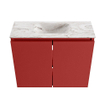 MONDIAZ TURE-DLUX 60cm toiletmeubel Fire. EDEN wastafel Glace positie midden. Zonder kraangat. SW1103265
