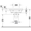 Duravit Starck 3 wastafel 60x54,5cm zo/kraangat wit SW117177