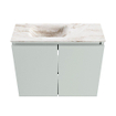 MONDIAZ TURE-DLUX 60cm toiletmeubel Greey. EDEN wastafel Frappe positie links. Zonder kraangat. SW1102774