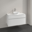 Villeroy & Boch Legato wastafelonderkast 100x55cm 2 lades Glans wit SW479830