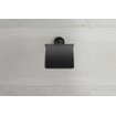 Duravit Starck T Toiletrolhouder - met klep - zwart mat SW297081