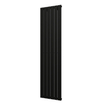 Plieger Cavallino Retto designradiator verticaal enkel middenaansluiting 1800x450mm 910W zwart 7252981