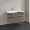 Villeroy & Boch Venticello wastafelonderkast 95.3x59cm 2 lades Truffle grey SW479980