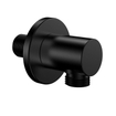 Wiesbaden Wandaansluitbocht rond 1/2" mat zwart SW295966