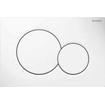 Geberit Sigma01 bedieningsplaat - 2-toets spoeling - ronde knoppen - Alpien wit 0700518