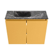 MONDIAZ TURE-DLUX 60cm toiletmeubel Ocher. EDEN wastafel Lava positie links. Met 1 kraangat. SW1103913
