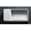 Clou New Flush 3 fontein 35x18cm inclusief afvoerplug met afvoerplaat voorbewerking voor kraangat links Wit mat SW398989