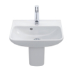 Duravit Me by starck fontein 450x155x320mm 1 kraangat overloop wit 0293427