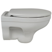 Plieger Basic Rimfree Toiletset - UP320 inbouwreservoir - wandcloset - randloos - zitting - softclose - witte bedieningsplaat - ronde knoppen - wit SW1222515