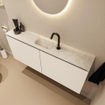 MONDIAZ TURE-DLUX 120cm toiletmeubel Talc. EDEN wastafel Ostra positie midden. Met 1 kraangat. SW1104665