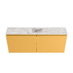 MONDIAZ TURE-DLUX 120cm toiletmeubel Ocher. EDEN wastafel Glace positie midden. Zonder kraangat. SW1103405