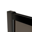 Saniclass Bellini Inloopdouche - 80x200cm - veiligheidsglas - rook glas - mat zwarte lijst rondom - anti kalk SW491672