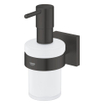 GROHE Start Cube Zeepdispenser - 160ml - met houder - vierkant - mat zwart SW1126274