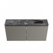 MONDIAZ TURE-DLUX 100cm toiletmeubel Smoke. EDEN wastafel Lava positie rechts. Zonder kraangat. SW1104084