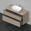 Duravit D-Neo wastafelonderkast 120x66.4x55cm 2 lades Linnen Mat SW641296